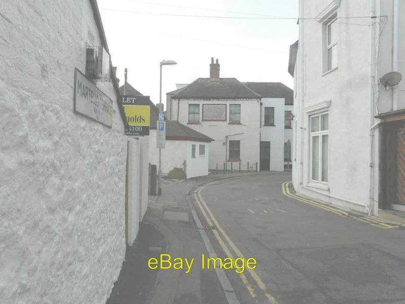 Photo 6x4 Name board of former Restaurant Boleyn Folkestone As seen from  c2013 Model