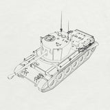 MRY-SFW SS817 1/35 British Cruiser  Mk VIII Challenger (A30) Medium Tank Model Model