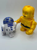 C-3PO and R2-D2 Chunkable Chunky Toy Star Wars Figurine Build Kit Kiln Model