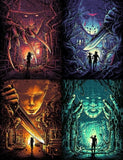 4pc Set Horror Movie Killers DIY Diamond Painting Kit Halloween Slashers 8x10" Model