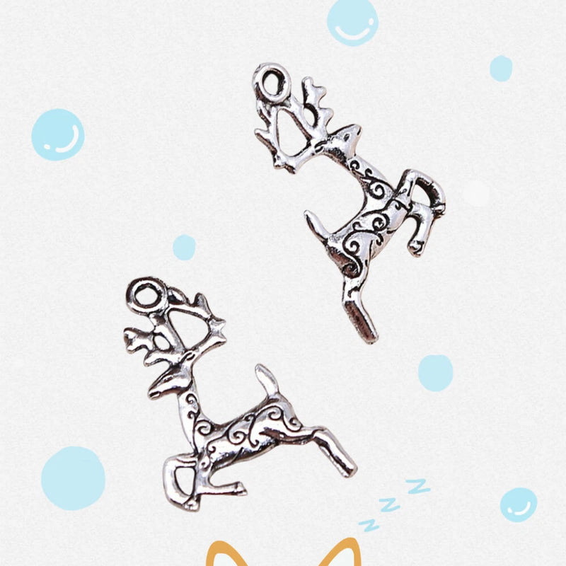 170 Pcs Tibetan Silver Deer Charms 20X14MM Diy Jewelry Making Pendants L15009 Charms