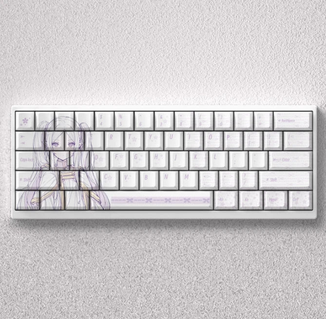 Cool Anime Keycap Set 60-68 percent keyboard size Model