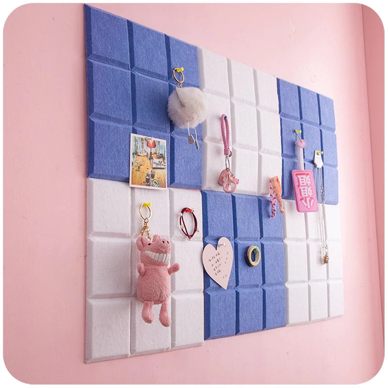 Felt Message Board Notes Photos Wall Decor Planner HomeOfficeSchool Nordic Style Model