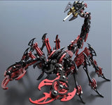 Black Red Cyber Scorpion Metal Model Kit ?C 3D DIY Mechanical Puzzle Toy Model