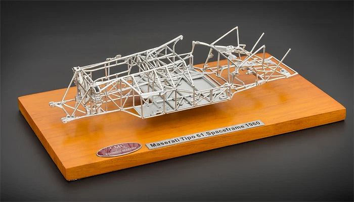 1960 MASERATI TIPO 61 BIRDCAGE SPACEFRAME 1/18 DIECAST MODEL BY CMC 122 Model