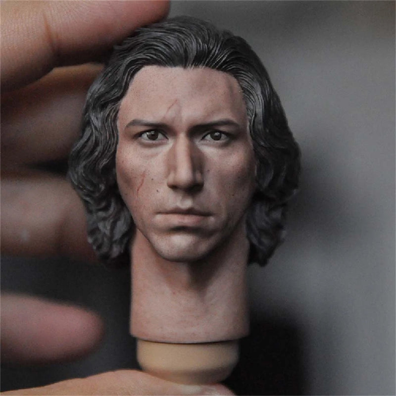 High Quality 1/6 Painted Adam Douglas Driver Movie Head Sculpt Model Toys Model