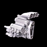 1/25 1/24 Scale 3D Resin Chevy 572 Blown W/ Transmission Model