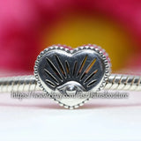 Authentic Pandora Charm All-seeing Eye & Heart Sterling Silver 799179C00 Charms