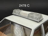 1/24 Scale Model Clear Chrome Lectric Lites Ranger LL300 Lightbar Police 2478C Model