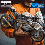 TOYLINX 2045PCS Alloy Motorcycle Racing Building Block Model Desktop Toy Gift Model