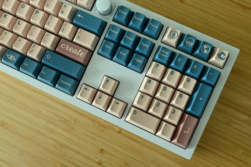 Natural Retro Minimalist Keycap Set for Mechanical Keyboard Model