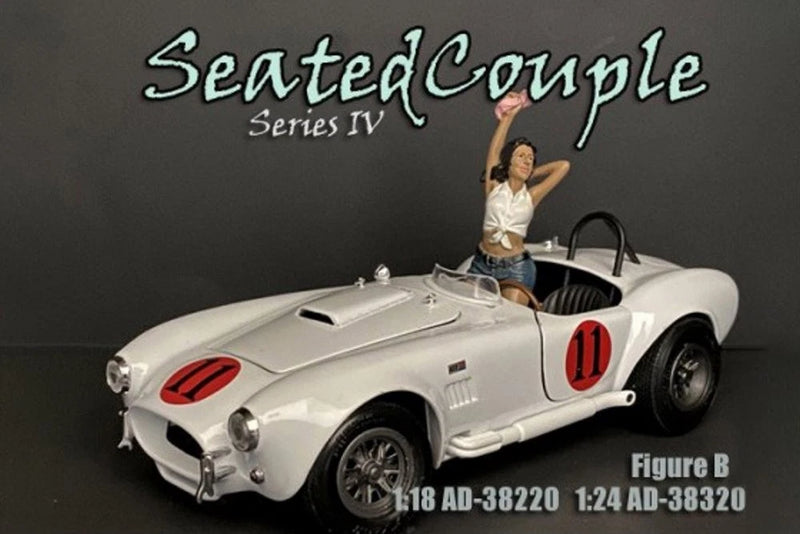 SEATED COUPLE SERIES IV FIGURE B AMERICAN DIORAMA 38220 1/18 scale Figurine Model
