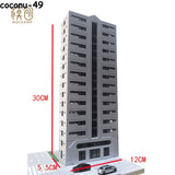 1:150 Assembly Building Model City Diorama Street Micro House School Scene Kit Model