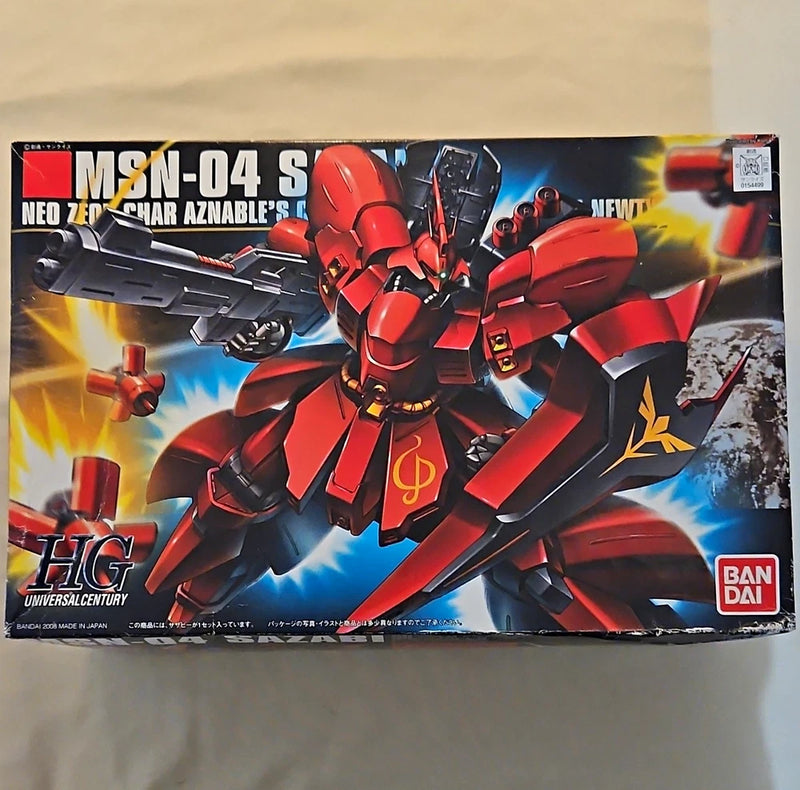 Bandai HGUC 1/144 MSN-04 Sazabi Gundam Model Kit Unassembled Not Painted 2008 Model