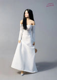 Pretty White Dress Clothes Female Lady Model For 12
