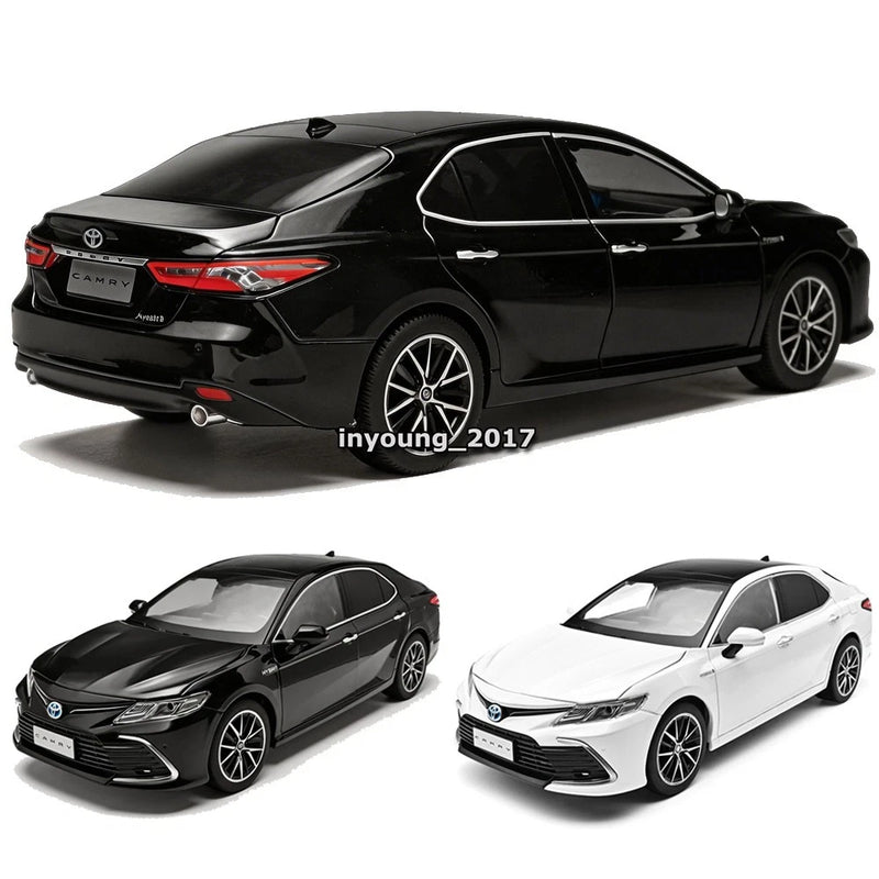 1:18 Camry Sedan 2023 Toy Car Model Diecast Toy Vehicle Doors Open Toys for Kids Model