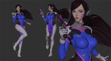 3D Print Mecha Girl Warrior Garage Kit Figure Model Kit Unpainted Unassemble GK Model