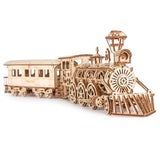 Wood Trick Model Kit Locomotive R17 Mechanical 3D Puzzle Self Assembly NEW Model
