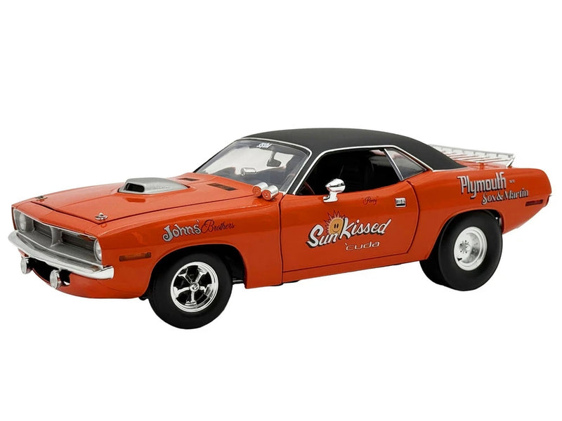 1970 PLYMOUTH HEMI CUDA "SUN KISSED CUDA" ORANGE 1/18 MODEL BY ACME A1806139 Model