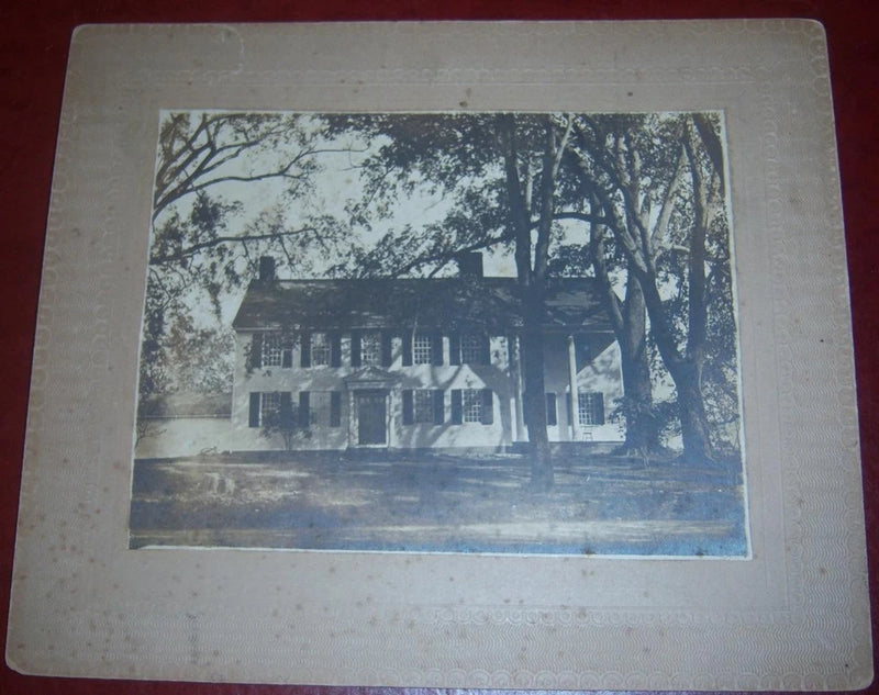 1900s Cabinet Card PHOTO Board Windsor CT - Oliver Ellsworth Home Elmwood Model