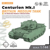 MRY-SFW SS144914 1/144 Military Model Kit Britain Centurion Mk.I Medium Tank Model