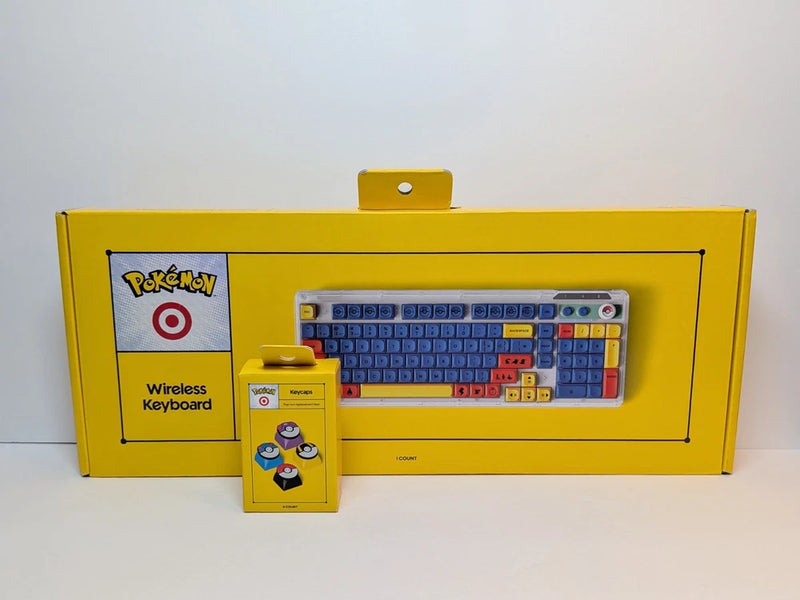 Pok¨¦mon x Target Wireless Keyboard + Key Caps Bundle Exclusive Sold Out NEW Model