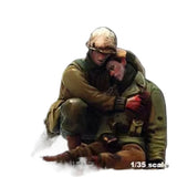 1/35 US MEDIC & WOUNDED INFANTRY RESIN FIGURE MODEL KIT Unassembled Unpainted Model