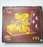 JIA TE Romantic 1:24 Lighted Dollhouse DIY Kit A126 w/ Furniture Accessories Model