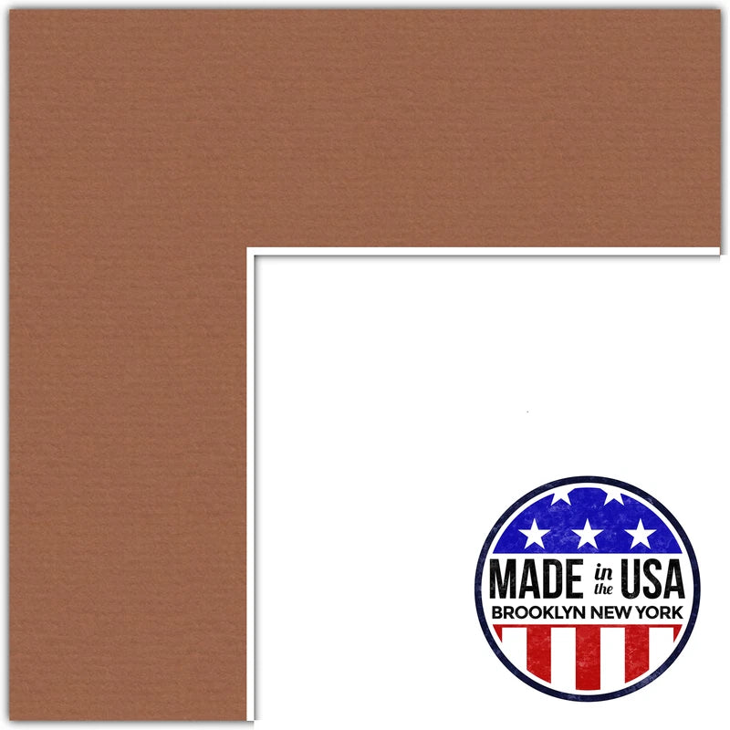ArtToFrames Custom Brown Paloma Picture Photo Frame Mat Matting Board SM Model