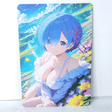 Rem Lake Waifu Card Anime Girl Wall Art Oversized Board A5 Model
