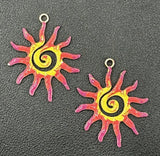 50pcs sun Enamel Metal DIY Charms Pendants key Jewelry Making Charms