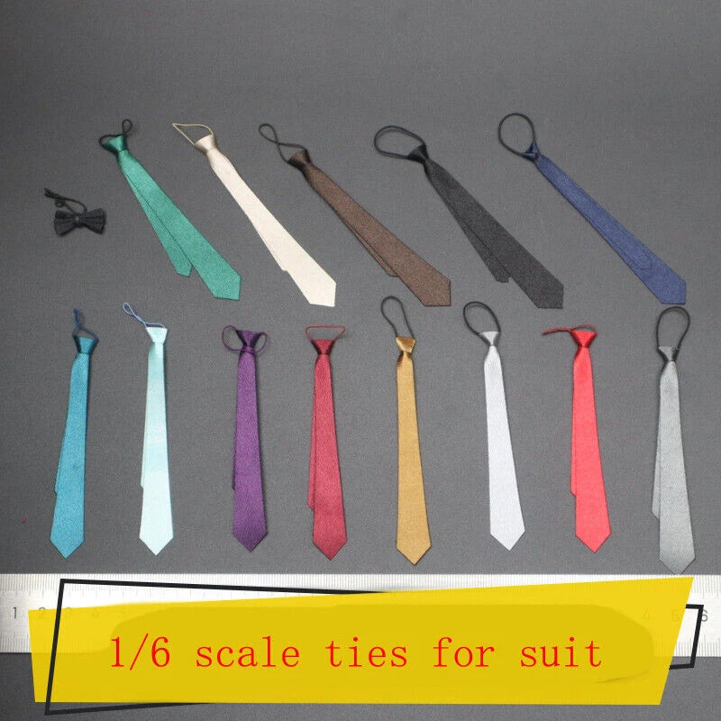1/6 Scale Multi Color Tie Figure For Suit Bow Tie Model Accessory For 12" Model