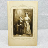 Victorian Wedding Portrait Bride Groom Back Ghosting Board Mounted Kankakee ILL Model