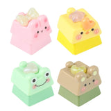 Color 3D Resin Keycap Cute Cartoon Animal Designing For Mechanical Keyboards Model