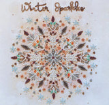 Midi Bead Embroidery Kit on Natural Artist Canvas DIY stitch supplies needlework Model