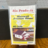 Rix Products Maxwell Avenue Home HO House Kit 1:87 Plastic Not Painted 628-0202 Model