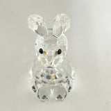 Swarovski Crystal Rabbit Bunny Figurine w/ Box Repaired Ear Collectible Display Model