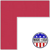 ArtToFrames Custom Red Rouge Picture Photo Frame Mat Matting Board Model