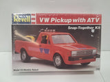 REVELL 1/32 - VW PICKUP WITH ATV  - Plastic Snap Model Kit - 6043 - New - 1988 Model