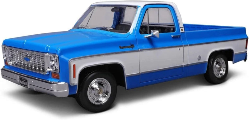 Maisto 1/18 1974 Chevrolet C10 Cheyenne Super Blue Diecast Model Special Edition Model