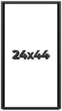 24x44 Shadow Box Frame Black | 1 inches Deep Real Wood Contemporary Shadowbox Di Model