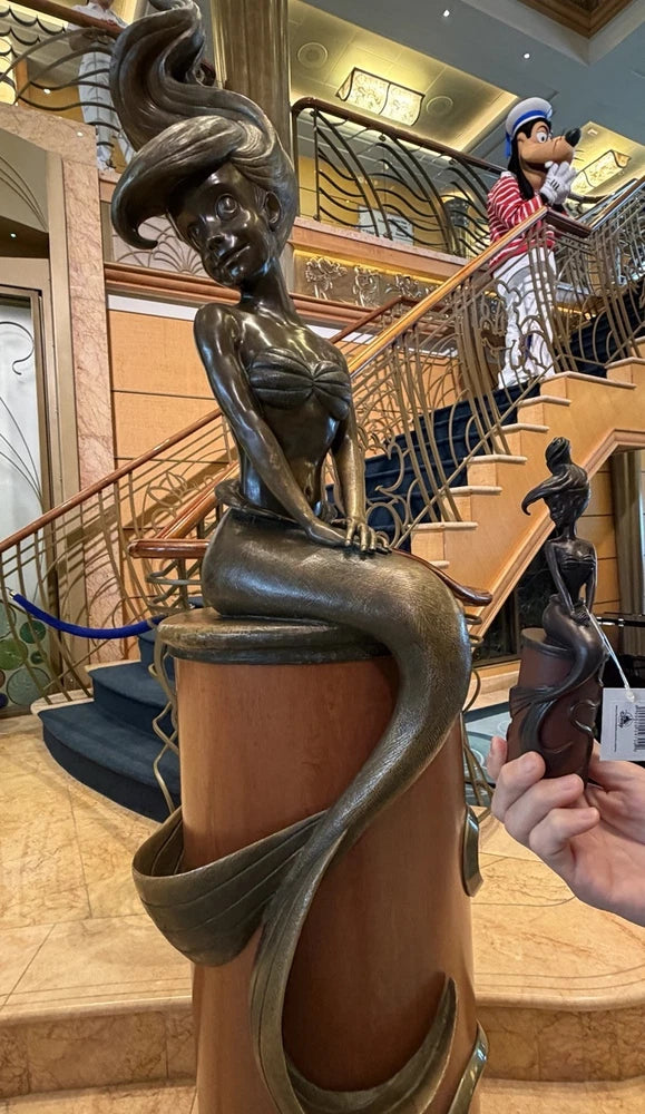 New Disney Wonder Atrium Statue Ariel Cruise Line DCL Model