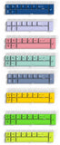 11pcs/Set ABS Doubleshot Cherry Profile 6.25u Spacebar ESC Enter Arrow Keycaps Model