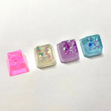 Resin KeyCaps for Cherry MX Keyboard Decorate Office Blue/Pink/Yellow/Purple Model