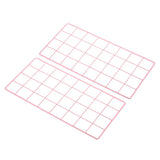 16"x8" Wire Grid Panel, 2 Pack Wall Grid Decorative Board Photo Display Pink Model