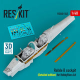 1:48 Rafale B cockpit (Detailed edition) for HobbyBoss kit RSU48-0543 ResKit Model