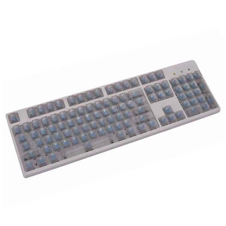 OEM Profile Translucent Keycaps 104 Key Set (Clear) Model