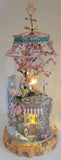 Dollhouse Bottle Cafe - Completed Miniature - Bookend - Handmade - Coffee House Model