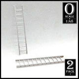 1:48 Scale 12' Ladder Kit x2 (unpainted wood) PNWM Model