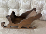 Vintage Wooden Sleigh Table Centerpiece Tabletop Christmas Display 13¡±x5.5¡± Model